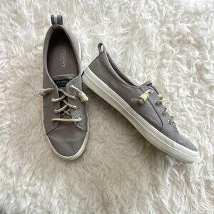 Sperry Grey Crest Vibe Sneaker Womens Size 8.5